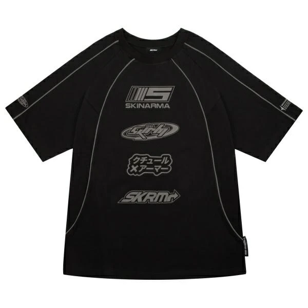 T-shirt Skinarma Delta L juodos spalvos