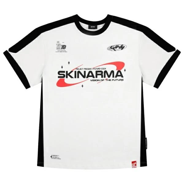 T-shirt Skinarma Halo L baltos spalvos