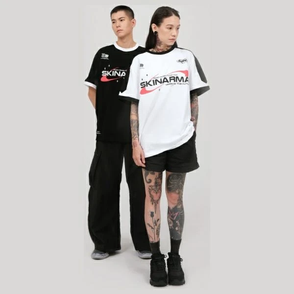 T-shirt Skinarma Halo L baltos spalvos
