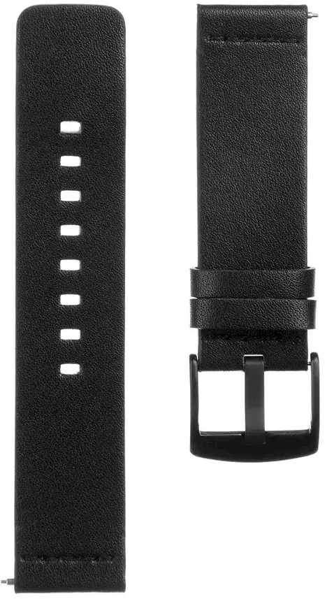 Išmaniojo laikrodžio odinis Tactical dirželis, Juodo spalvos, 22mm