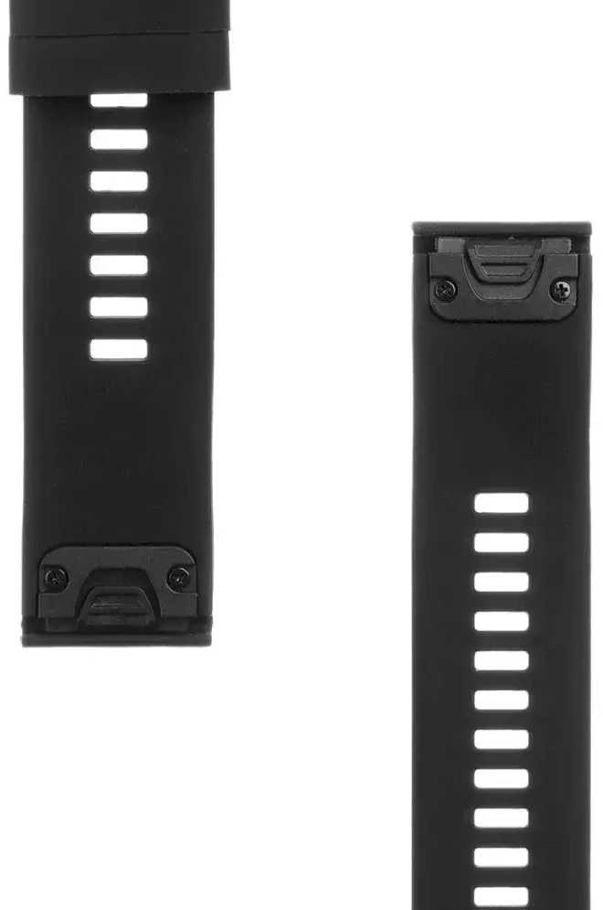 Tactical 426 silikoninė apyrankė skirta Garmin Fenix 5/6/7 QuickFit 22mm juodos spalvos