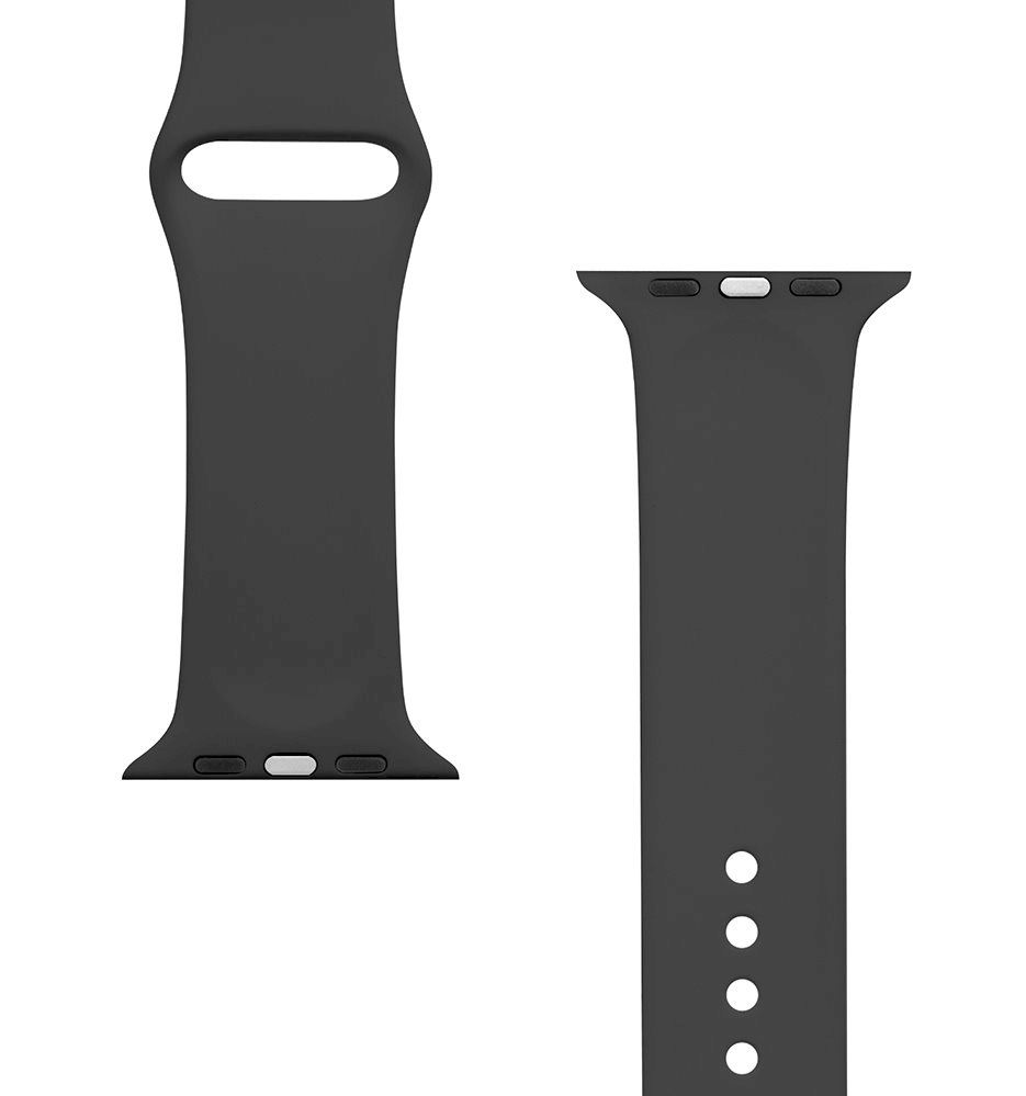 Tactical Išmaniojo laikrodžio Apple silikoninis dirželis, Juodos spalvos, 42/44/45mm
