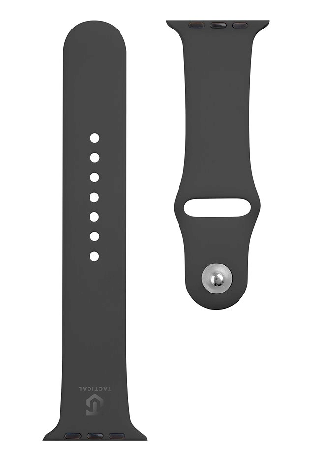 Tactical Išmaniojo laikrodžio Apple silikoninis dirželis, Juodos spalvos, 42/44/45mm