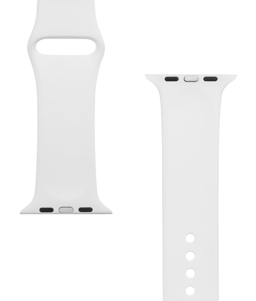 Tactical 499 silikoninė apyrankė skirta Apple Watch 1/2/3/4/5/6/7/8/9/SE 42/44/45mm baltos spalvos