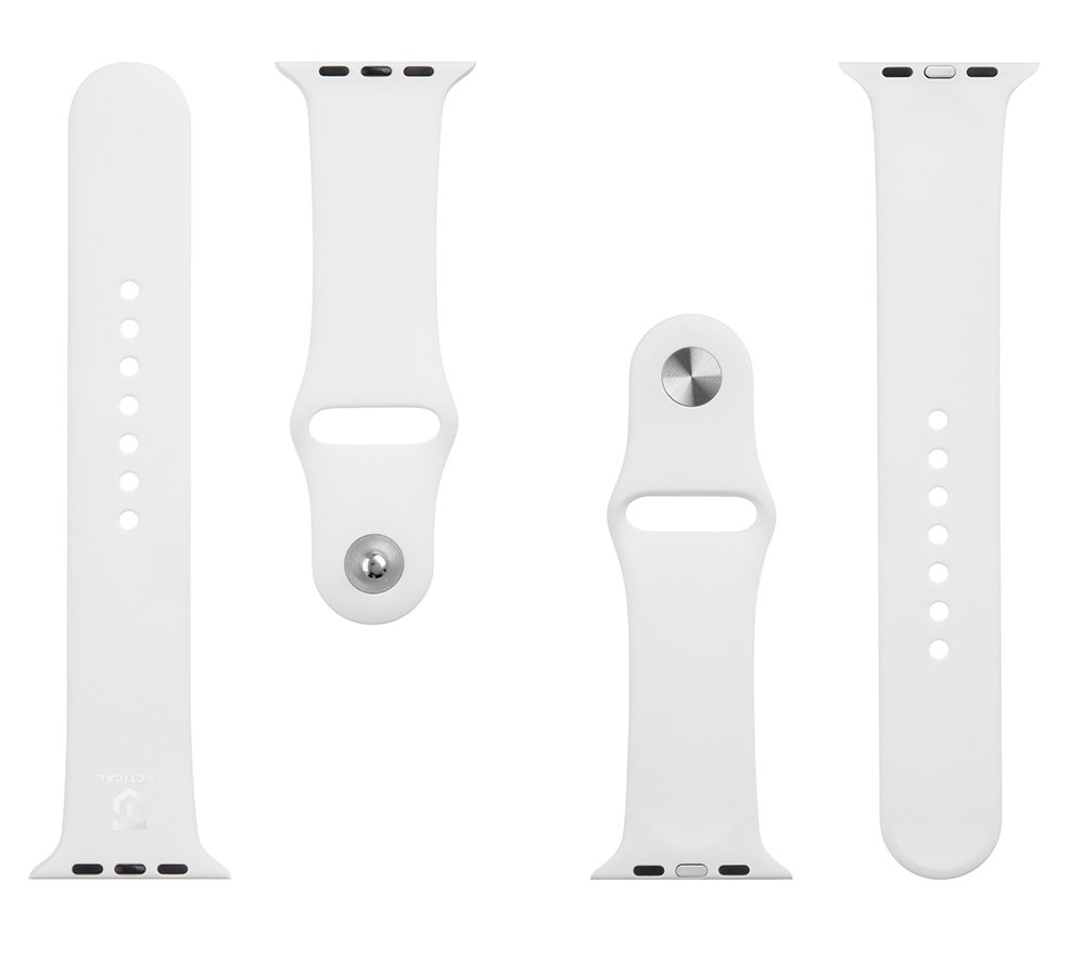 Tactical 499 silikoninė apyrankė skirta Apple Watch 1/2/3/4/5/6/7/8/9/SE 42/44/45mm baltos spalvos