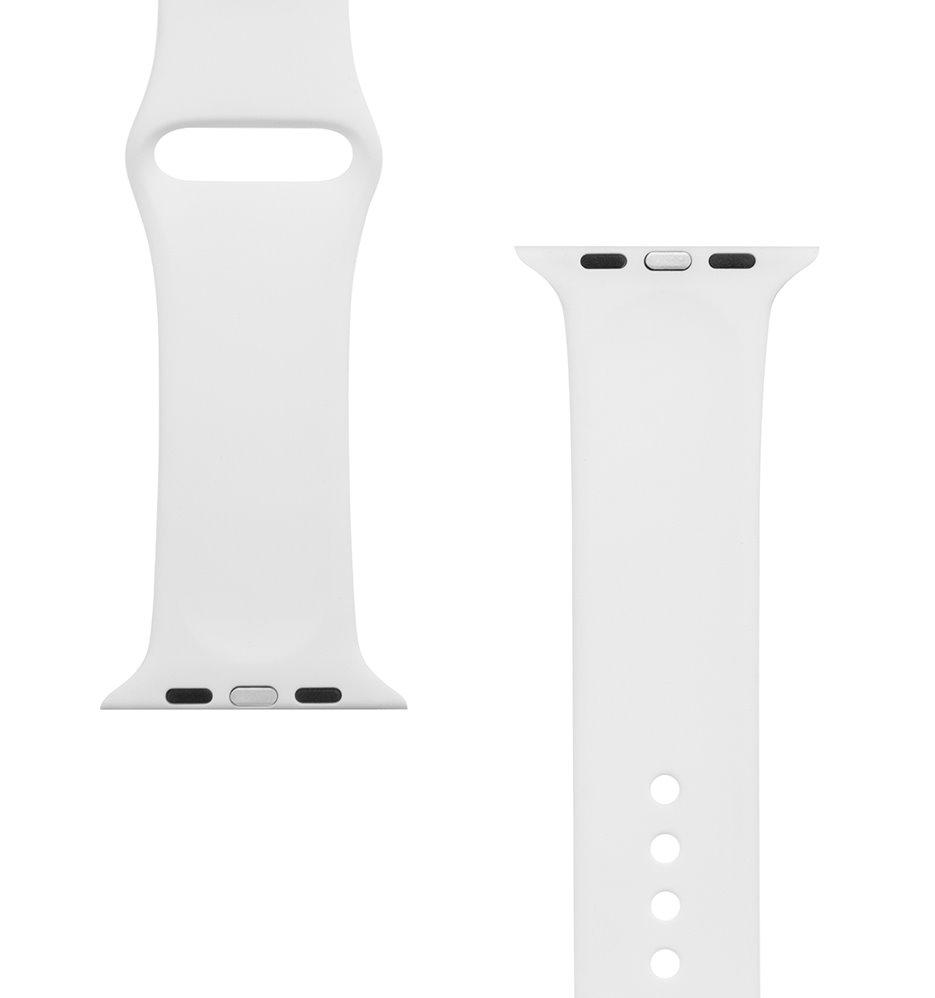 Tactical 499 silikoninė apyrankė skirta Apple Watch 1/2/3/4/5/6/7/8/9/SE 42/44/45mm baltos spalvos