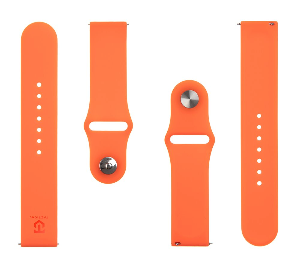 Išmaniojo laikrodžio Xiaomi Mi silikoninis dirželis, Oranžinės spalvos, 22mm