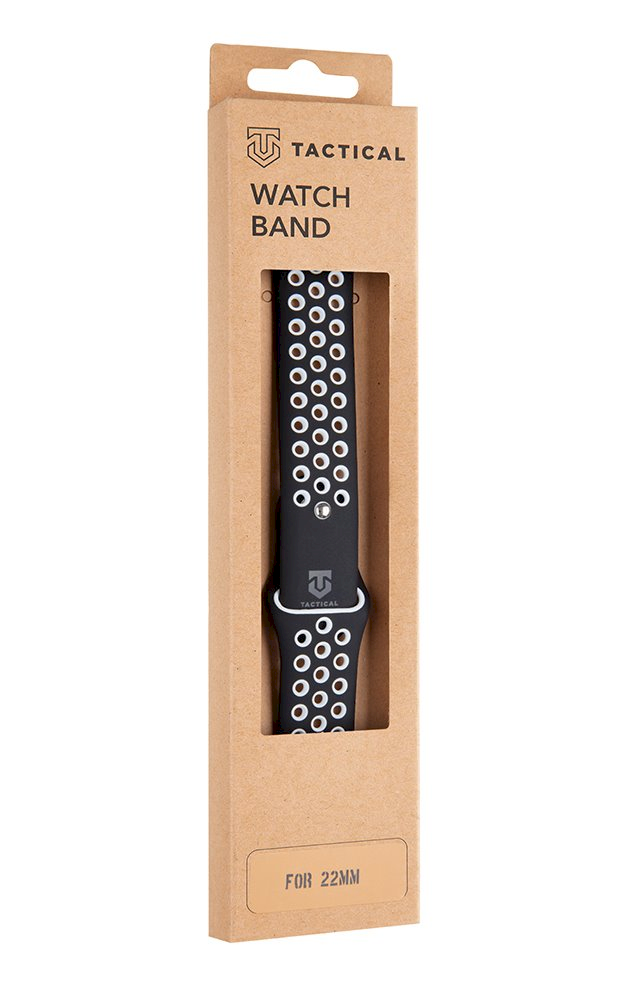 Tactical 712 dviguba silikoninė juosta 22mm juoda/balta