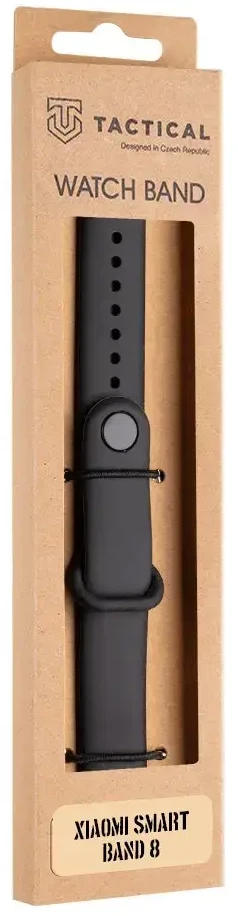 „Tactical 846“ silikoninė apyrankė, skirta „Xiaomi Smart Band 8“, juoda