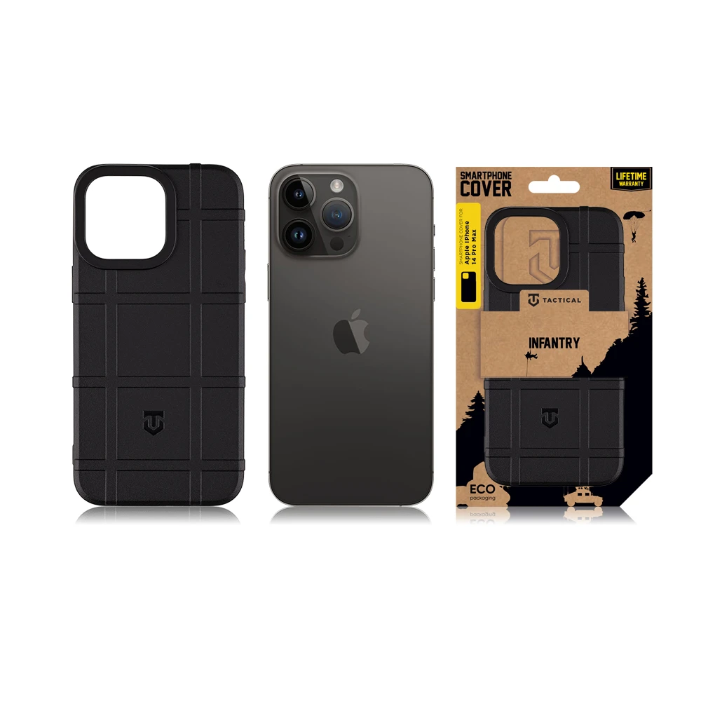 Dėklas Tactical Apple iPhone 14 Pro Max Juodas taktinis pėstininkų dangtelis