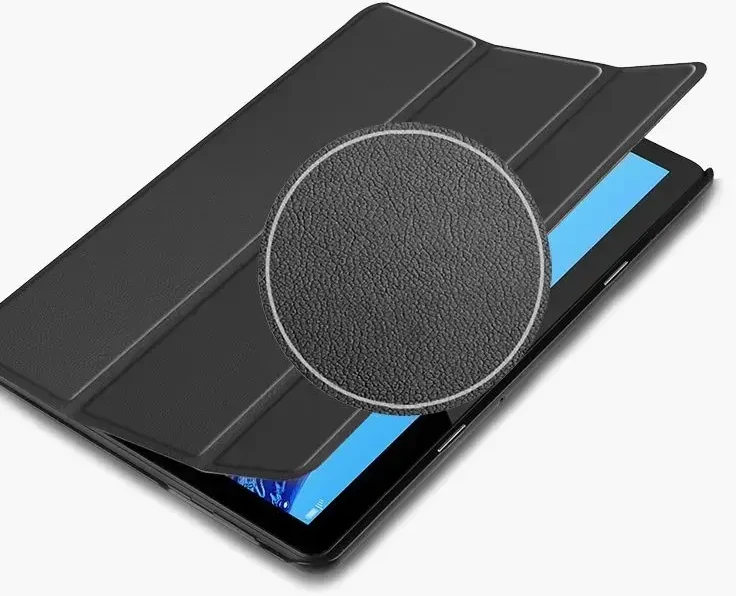 Tactical Book Tri sulankstomas dėklas, skirtas Samsung X710/X716 Galaxy Tab S9 Juodas