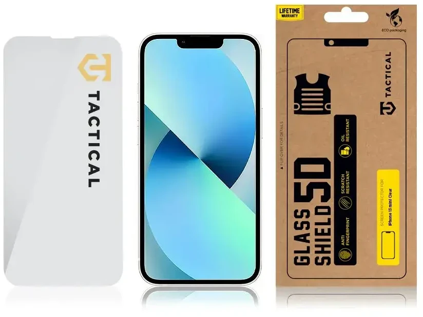 Tactical Glass Shield 2.5D Apple iPhone 13 mini skaidrus