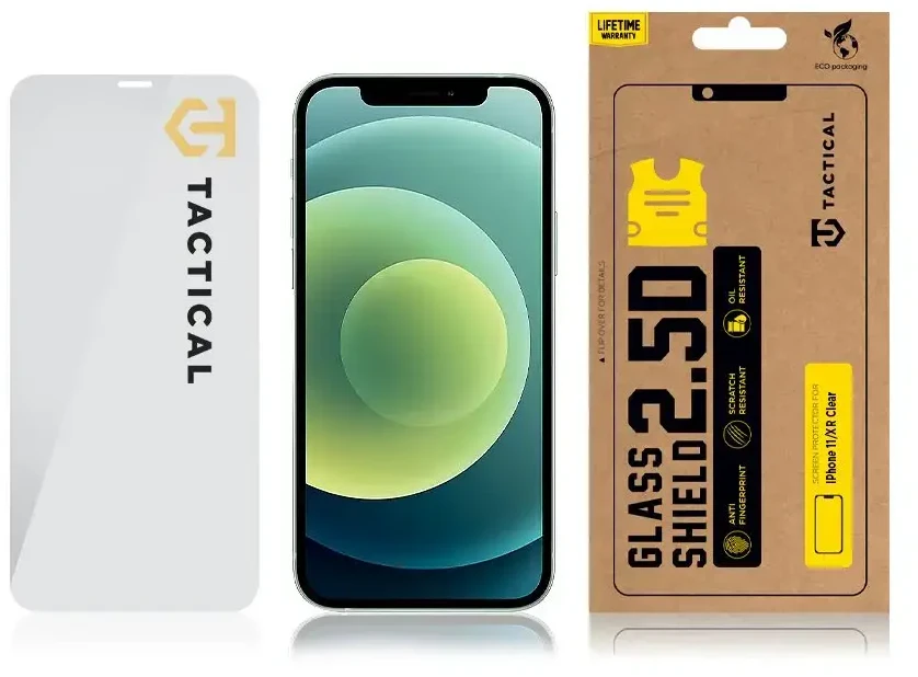 Tactical Glass Shield 2.5D grūdintas stiklas telefonui iPhone 11 | XR skaidrus