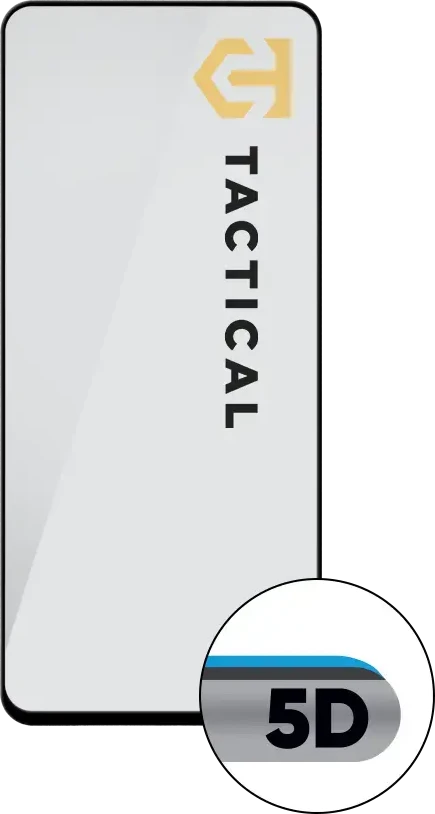 Tactical Glass Shield 5D juoda