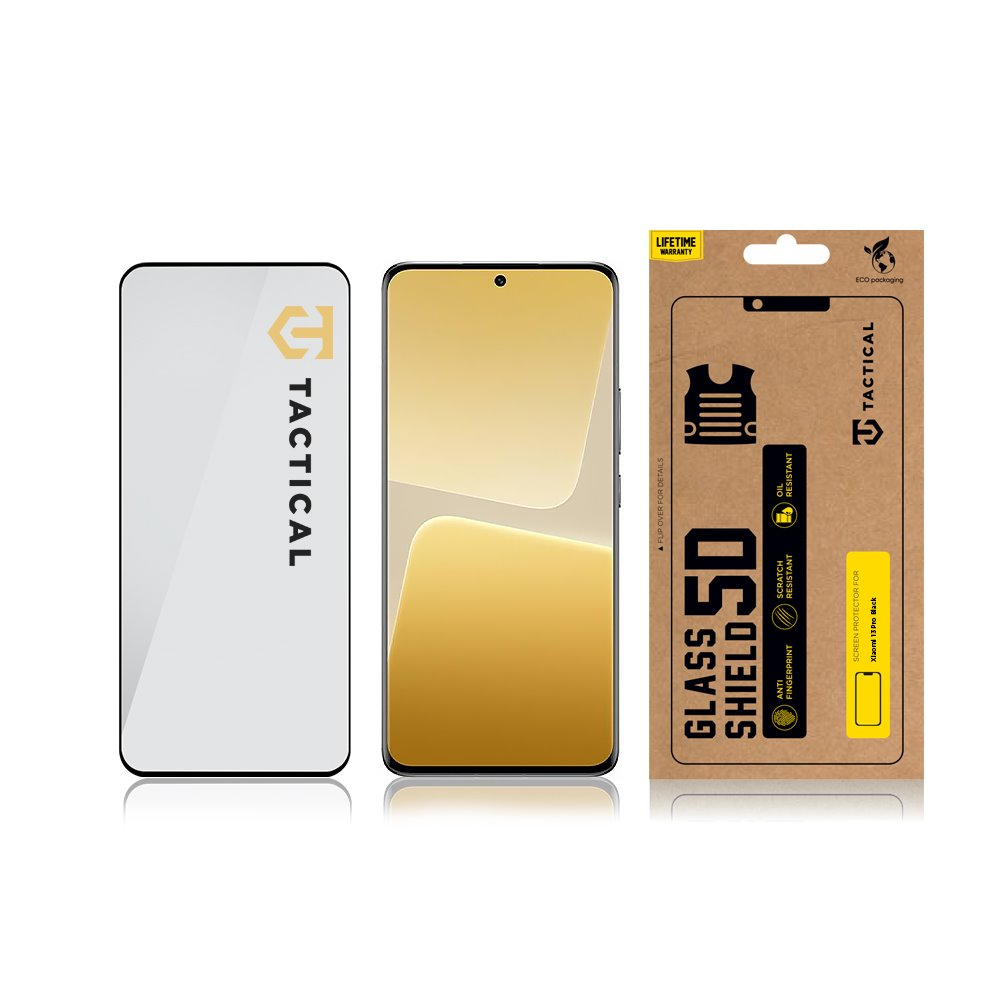 Tactical Glass Shield 5D stiklas, skirtas Xiaomi 13 Pro juodas