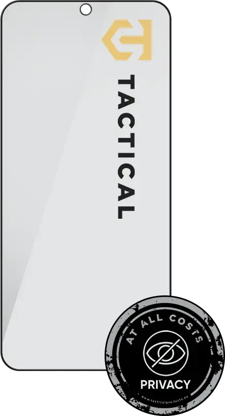 Tactical Apsauginis stiklas Shield Privacy Stealth 5D skirtas Samsung Galaxy A57 juodos spalvos