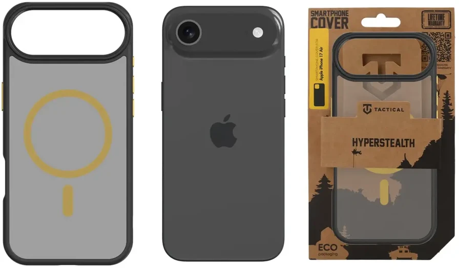 Tactical MagForce Hyperstealth 2.0 telefono dėklas su MagSafe palaikymu iPhone 17 Air juodas
