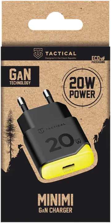 Tactical Minimi kelioninis įkroviklis | 20W | GaN | USB-C