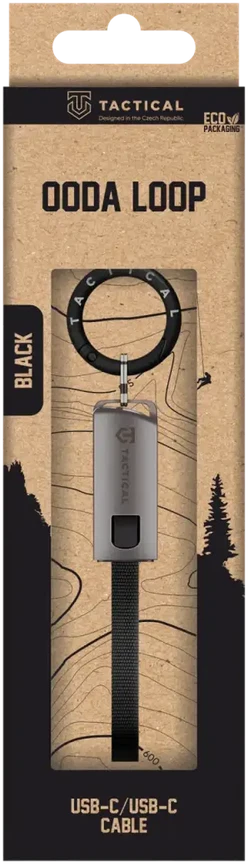 Tactical OODA Loop duomenų perdavimo ir įkrovimo laidas | USB-C į USB-C | 60 W | juodas