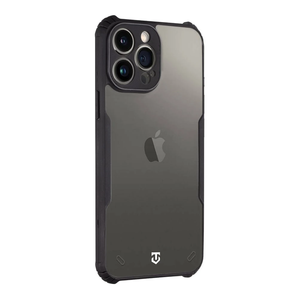 Dėklas Tactical Quantum Stealth dangtelis, skirtas Apple iPhone 13 Pro Max Skaidrus/juodas