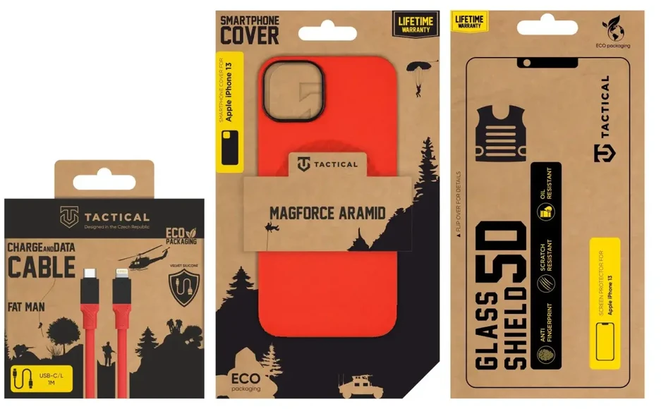 Dėklas Tactical Raudona Limited Edition Combo skirtas Apple iPhone 13
