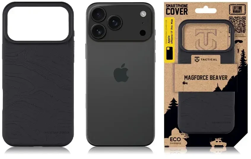 Tactical Taktinis „MagForce Beaver“ dėklas, skirtas „iPhone 17 Pro Max“ (asfaltinis)