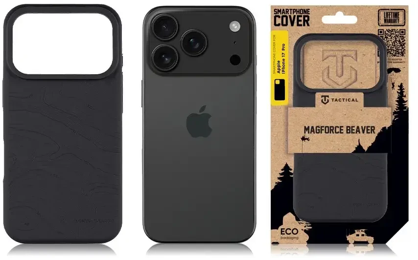 Tactical MagForce Beaver dėklas skirtas Apple iPhone 17 Pro Asphalt