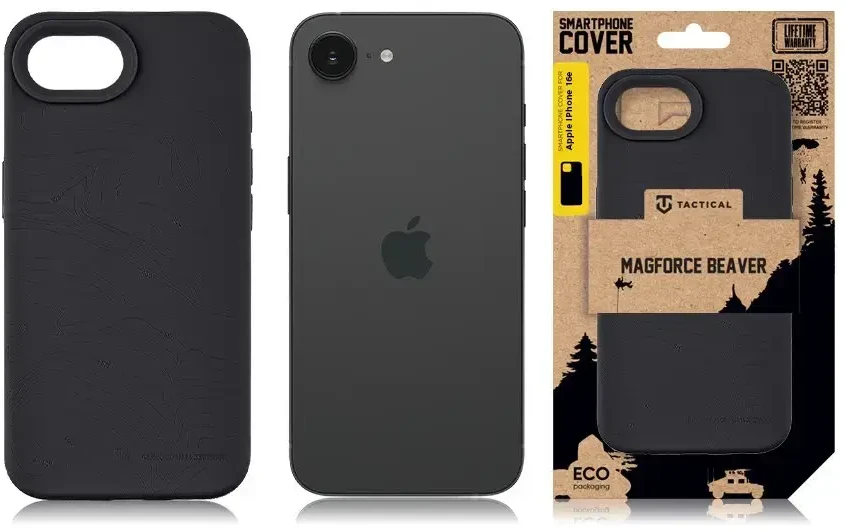 Tactical Taktinis „MagForce Beaver“ dėklas, skirtas „iPhone 16e“ (asfaltinis)