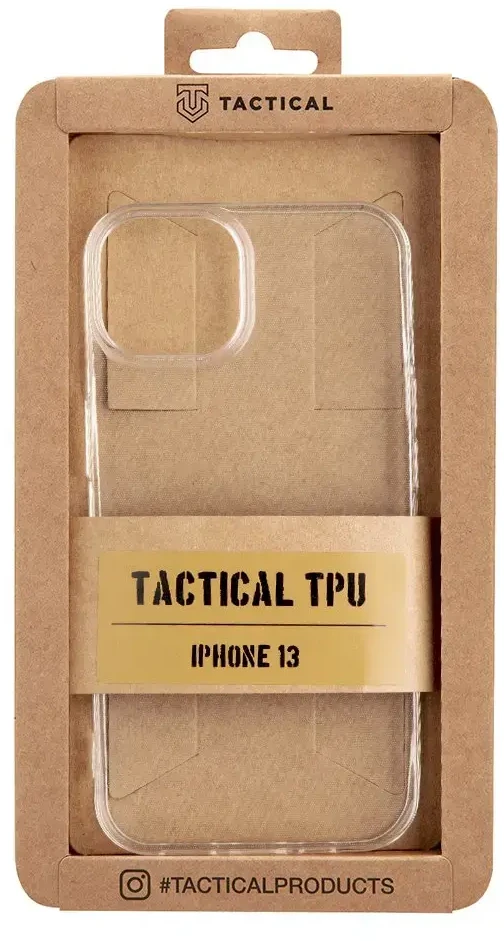 Dėklas Tactical TPU dangtelis Apple iPhone 13 Skaidrus