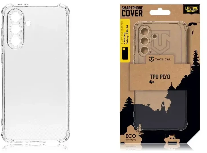 Tactical TPU Plyo dėklas skirtas Samsung Galaxy A36 5G skaidrus