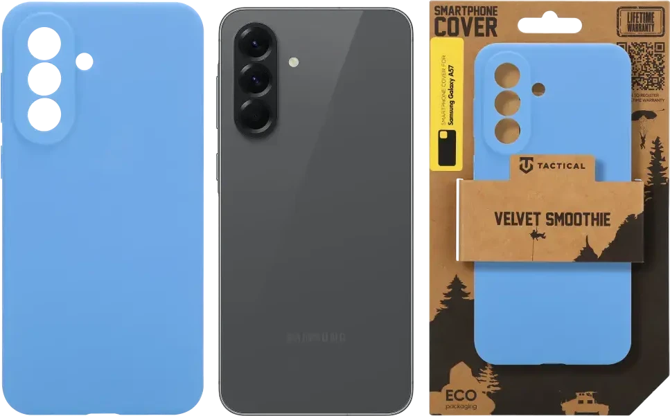 Tactical „Velvet Smoothie“ telefono dėklas skirtas „Samsung Galaxy A57“ (A576), mėlynas