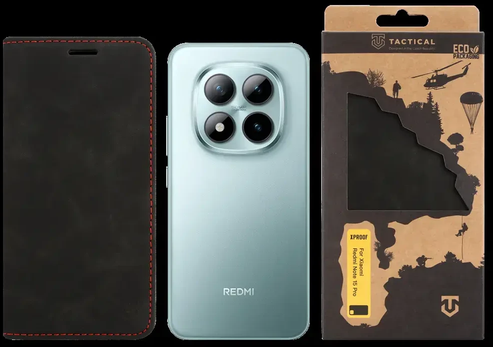 Tactical Xproof dėklas skirtas Xiaomi Redmi Note 15 Pro juodos spalvos Hawk