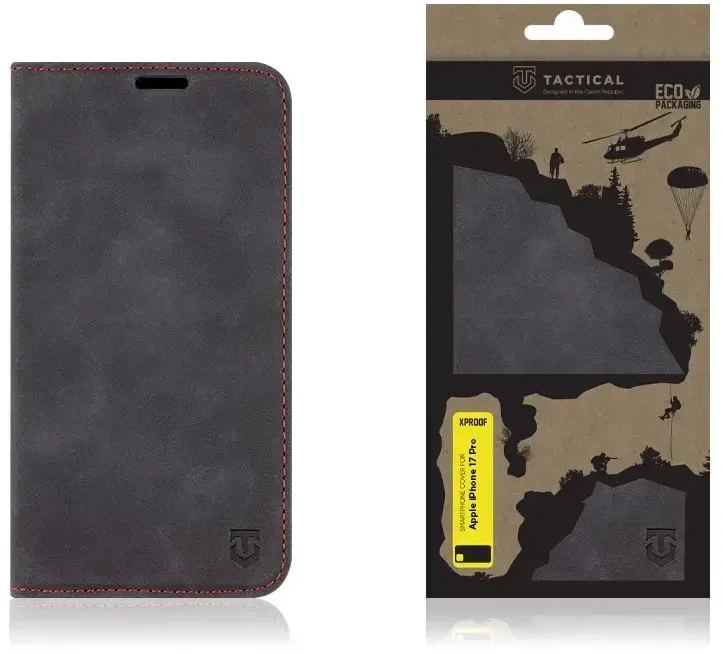 Dėklas Tactical Xproof for Apple iPhone 17 Pro juodos spalvos Hawk