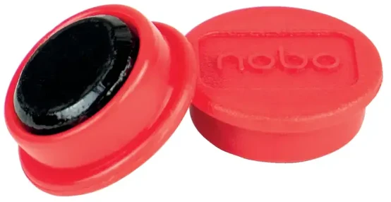 Esselte Magnetai Nobo, 20 mm, 8 vnt., raudona sp.
