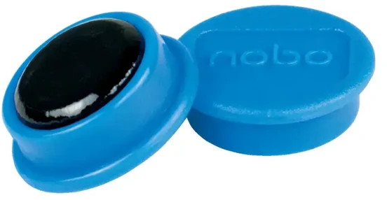 Esselte Magnetai Nobo, 20 mm, 8 vnt., mėlyna sp.
