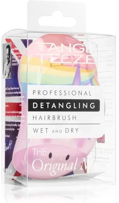Vaikiškas šepetys plaukams Tangle Teezer The Original Mini Rainbow Unicorn