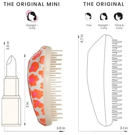 Oranžinis Tangle Teezer Originalus mini leo oranžinis