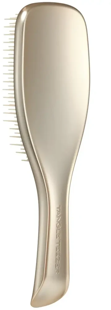 Tangle Teezer Hair brush Ultimate Detangler Straight & Skirtas garbanotiems plaukams Chrome Neo Gold
