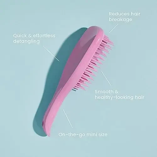 Tangle Teezer „Detangling Mini Pink Punch“ šepetys plaukams, rožinės spalvos