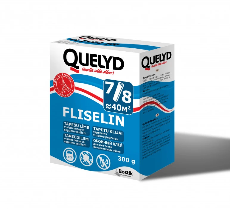 BOSTIK Tapetų klijai QUELYD FLISELIN, 300g
