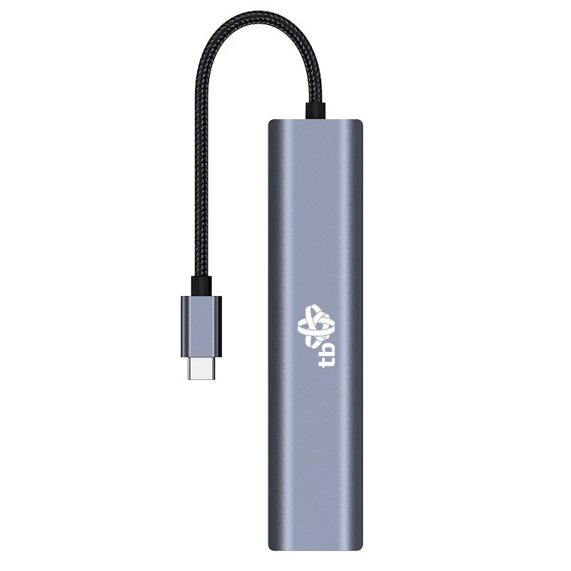 TB Adapteris ŠAKOTUVAS USB C 6w1 - HDMI, USBx3, PD, RJ-45