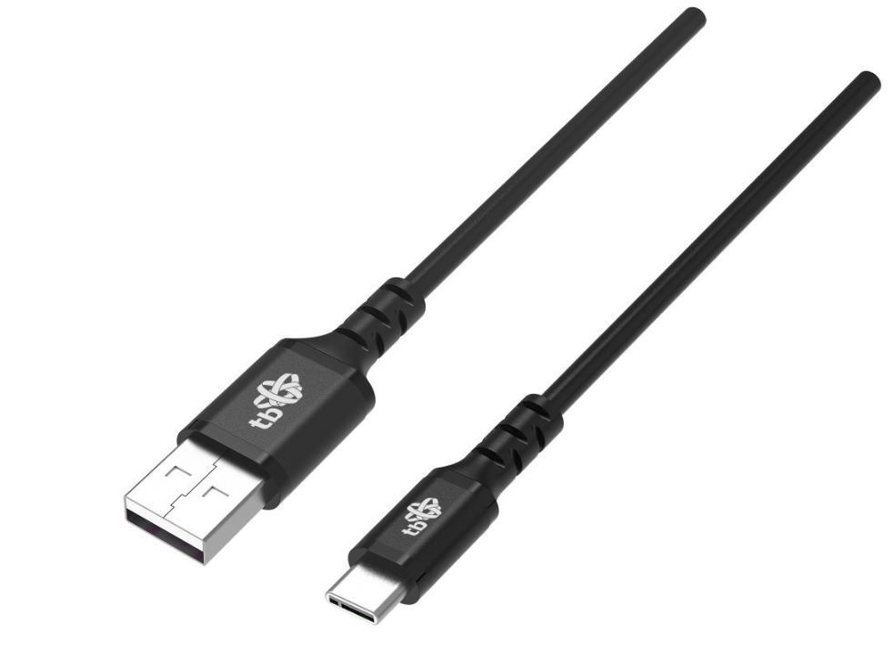 TB Kabelis USB-USB C 1,5 m silikoninis juoda