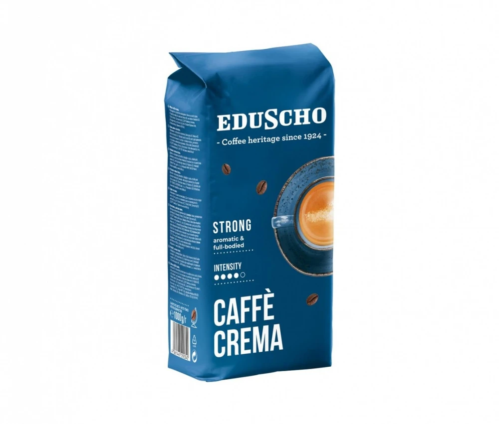 TCHIBO EDUSCHO CREMA STRONG kavos pupelės 1000G