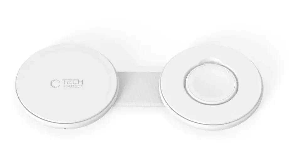 Tech-Protect A55 2IN1 MAGNETINIS MagSafe BELAIDIS ĮKROVIKLIS 25W QI2.2 Baltas
