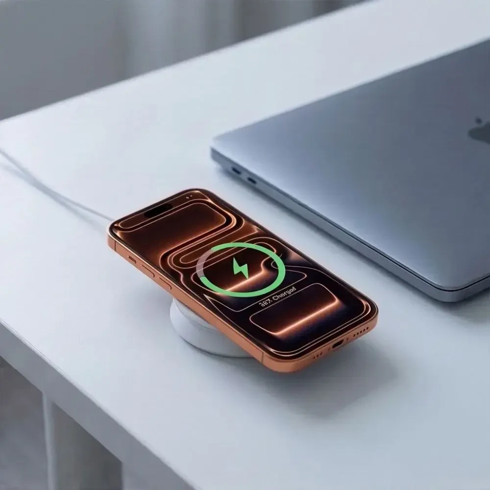 Tech-Protect A55 2IN1 MAGNETINIS MagSafe BELAIDIS ĮKROVIKLIS 25W QI2.2 Baltas