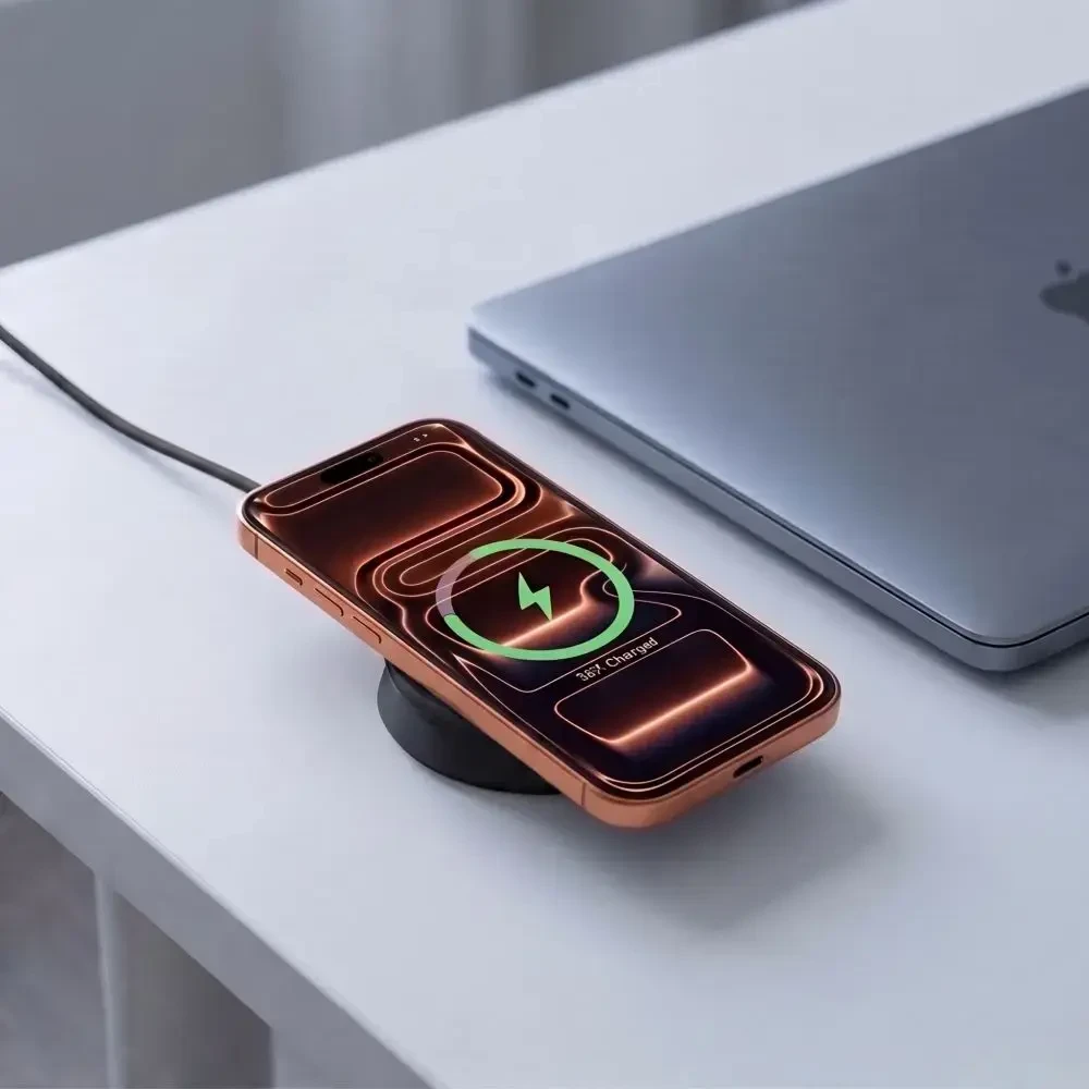 Tech-Protect A55 2IN1 MAGNETINIS MagSafe BELAIDIS ĮKROVIKLIS 25W QI2.2 Juodas