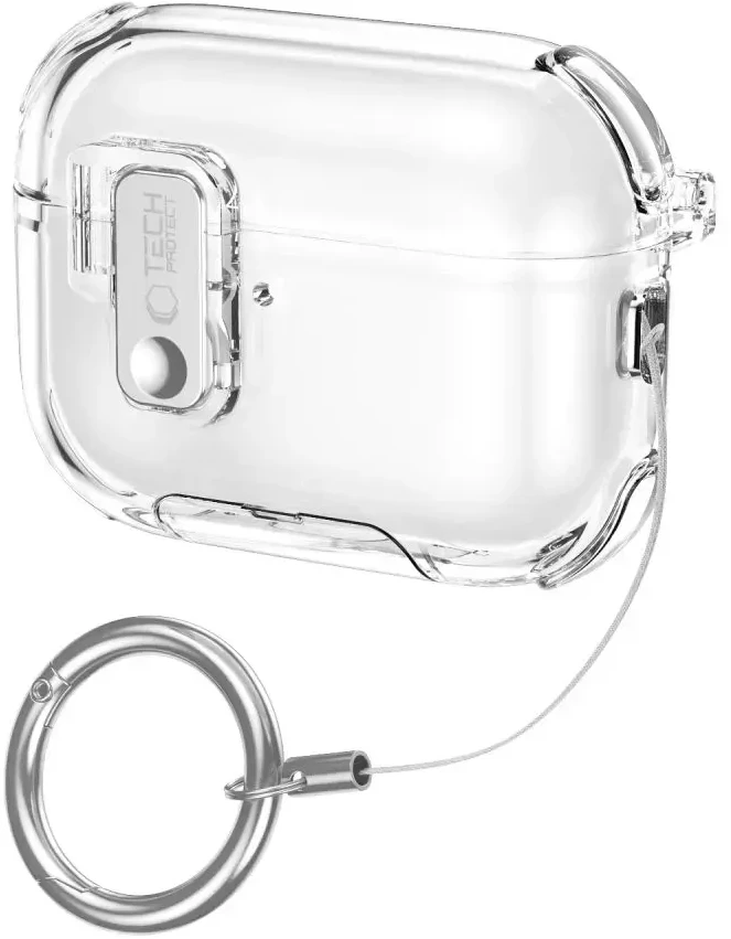 Dėklas „Tech-Protect Bounce Pro Apple AirPods Pro 3“ skaidrus