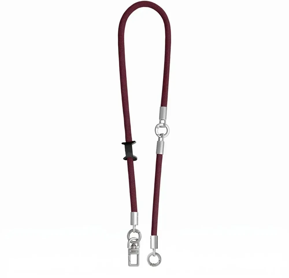 4kom.pl Smycz Tech-Protect C10S Rope Crossbody & Wrist Burgundy/titanium (THP6093)