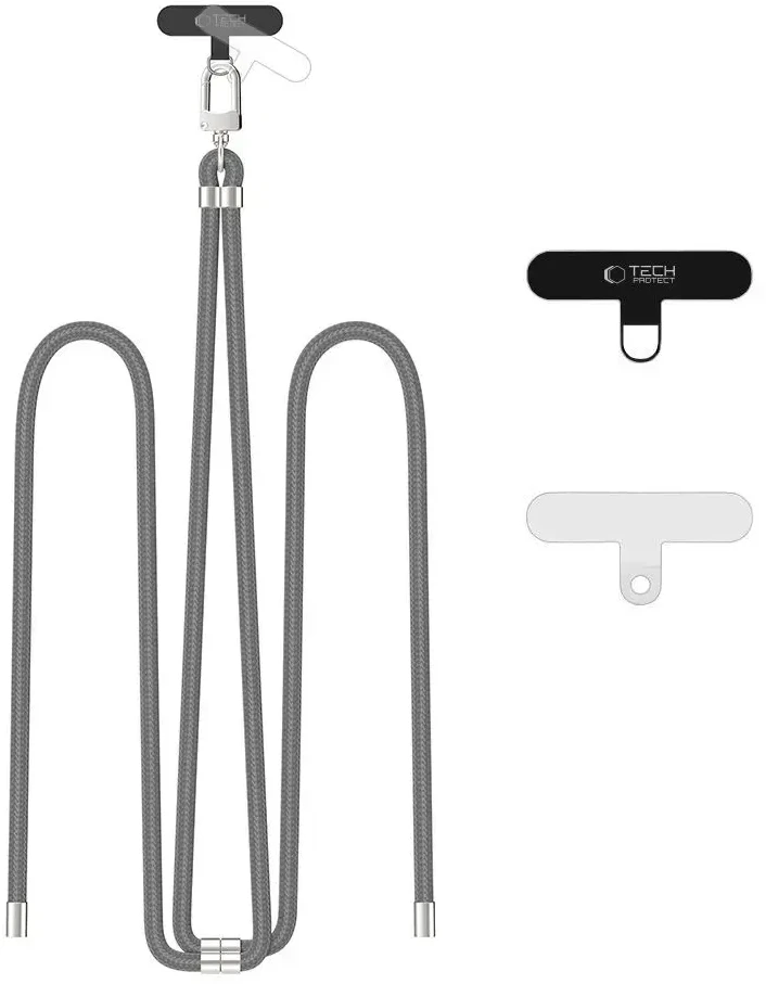 Tech-Protect C7S Rope Crossbody Strap Leash - pilka