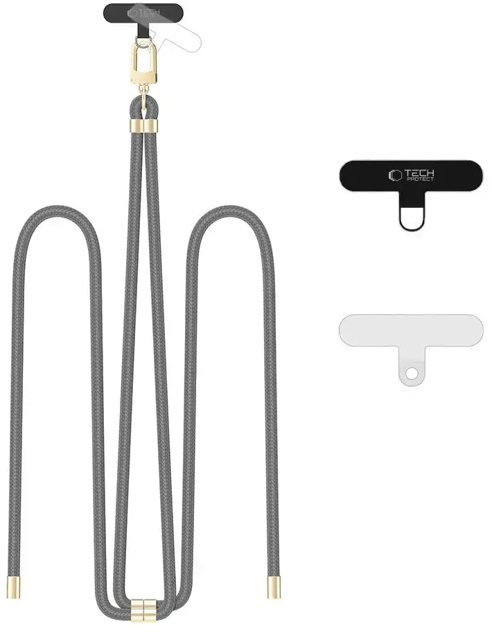 Tech-Protect C7S Rope Crossbody Strap Leash - pilka